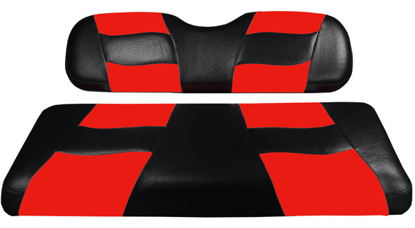 RIPTIDE Two-Tone Front Seat Covers. Will fit EZGO TXTGolf Carts.