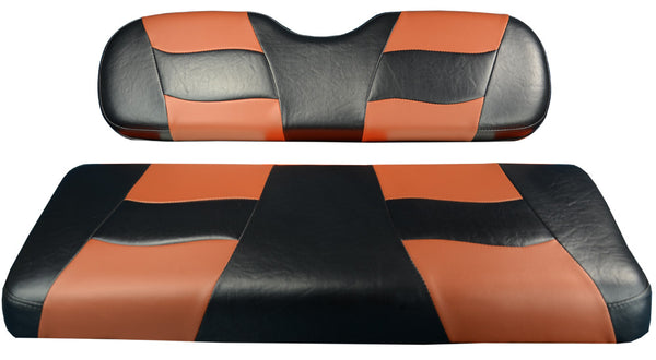 RIPTIDE Two-Tone Front Seat Covers. Will fit EZGO TXTGolf Carts.