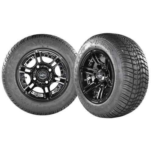 MIRAGE 10x7 Black w/ 205/50/10 Viper Street Tire