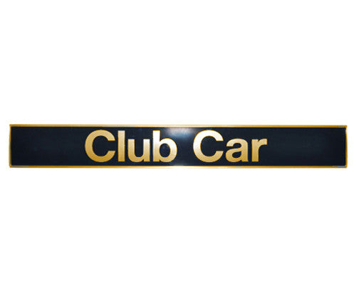 Club Car Name Plate